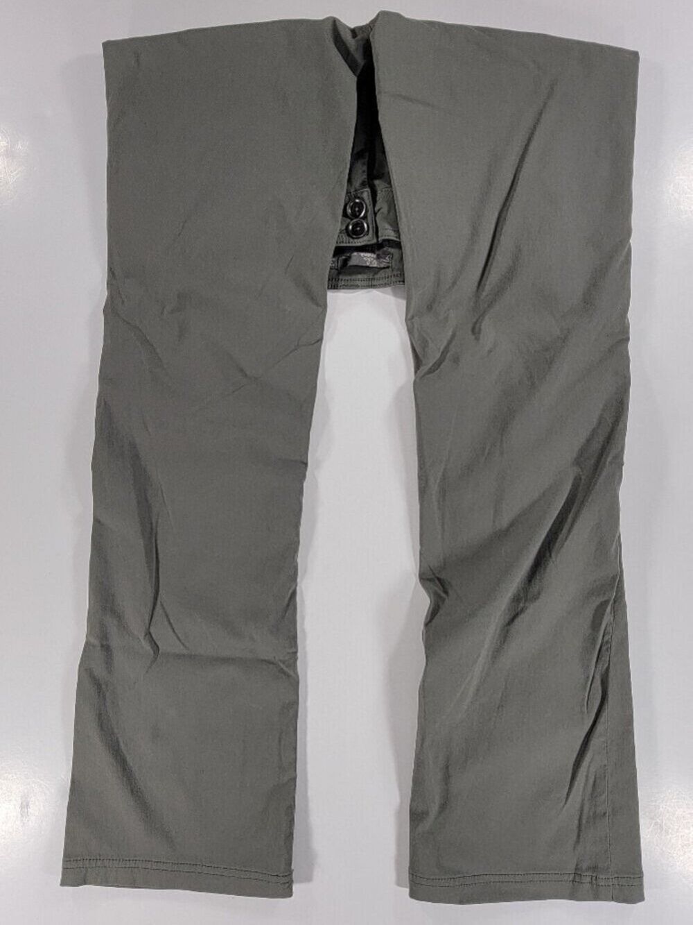 Prana Pants Womens 2 X 32 Stretch Halle Pant Roll Up Hiking Gray Outdoors Boot - Picture 8 of 14